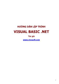 Hướng dẫn lập trình VB.NET
