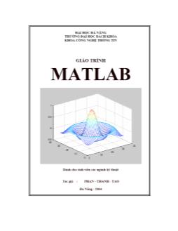 Giáo trình Matlab - Bách khoa đà nẵng