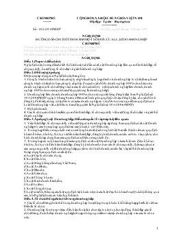 Nghị định Chính phủ - Nghị định 102: Hướng dẫn chi tiết thi hành một số điều của luật Doanh nghiệp