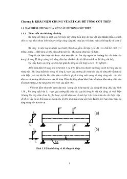 Tài liệu kết cấu bê tông cốt thép - Chương 1: Khái niệm chung bê tông cốt thép