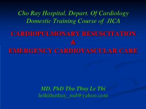 Tài liệu thực hành Cấp cứu chấn thương - Hồi sinh tim, phổi và cấp cứu tim mạch