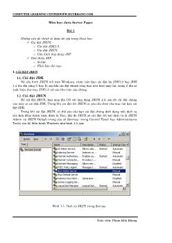 Giáo trình căn bản về Java Server Pages (JSP)