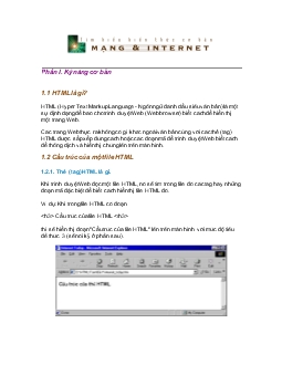 Tài liệu Tìm hiểu kiến thức cơ bản mạng và Internet