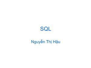 Trigger trong SQL