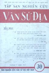 Tập san nghiên cứu Văn Sử Địa - Số 30, tháng 7 - 1957