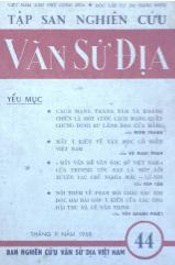 Tập san nghiên cứu Văn Sử Địa - Số 44, tháng 9 - 1958