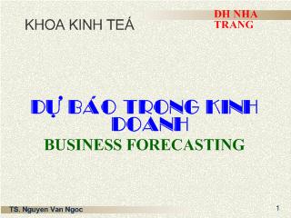 Bài giảng Dự báo trong kinh doanh - Chương 4: Phương pháp hồi quy đơn