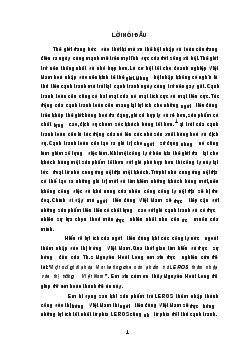 Đề tài Một số giải pháp Marketing cho sản phẩm trà LEROS thâm nhập vào thị trường Việt Nam