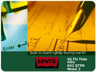 Chiến lược phát triển thị trường của nhãn hàng Levi’s tại Việt Nam