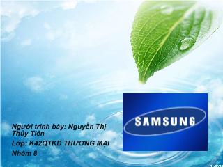 Đề tài Chiến lược “hớt phần ngọn” - Thuyết Sashimi của tập đoàn Samsung