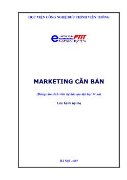 Giáo trình Marketing căn bản - Nguyễn Thượng Thái