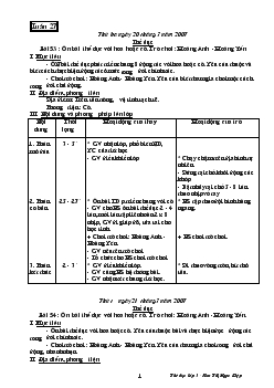 Giáo án Thể dục 3 (tuần 27 - 34)