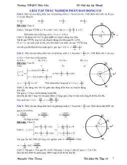 Bài tập Vật lý lớp 12