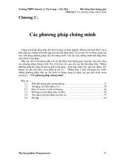 Chương 2: Các phương pháp chứng minh