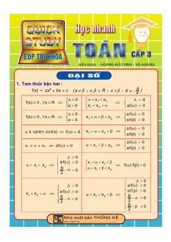 Học nhanh Toán cấp 3 - Phần đại số