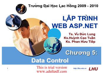 Bài giảng Asp.net: Data Control