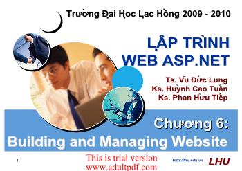 Bài giảng lập trình ASP.NET: Building and Managing Website