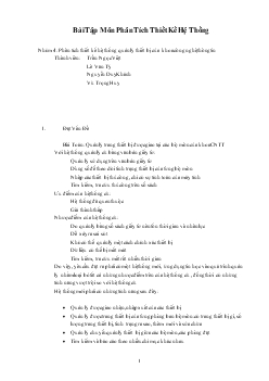 Đề tài Phân tích thiết kế hệ thống quản lý thiết bị của khoa công nghệ thông tin