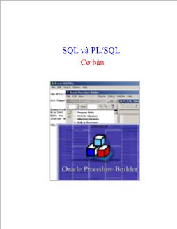 Giáo trình Oracle cơ bản - SQL và PL/SQL
