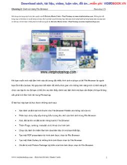Tài liệu Photoshop CS - Chương 2: Cách sử dụng File Browser