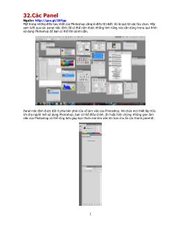 Cách tạo các panel