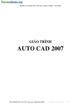 Giáo trình autocad 2007