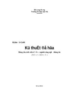 Giáo trình kỹ thuật đồ họa