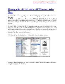 Hướng dẫn chi tiết cách cài Windows trên Mac