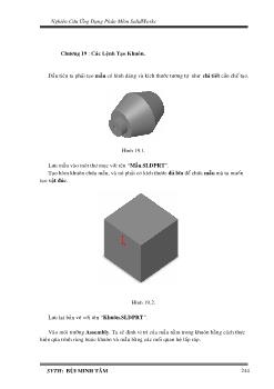 Nghiên cứu ứng dụng phần mềm solidworks - Chương 19: Các lệnh tạo khuôn