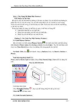 Nghiên cứu ứng dụng phần mềm solidworks - Phần 2: Xây dựng mô hình mặt (surface)