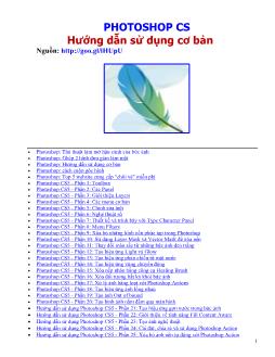 Photoshop CS hướng dẫn sử dụng cơ bản