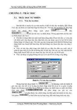 Tài liệu hướng dẫn sử dụng novatdn 2005 - Chương 5: Trắc dọc