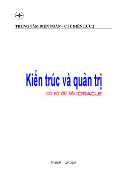 Tài liệu tham khảo- Hệ quản trị cơ sở dữ liệu Oracle