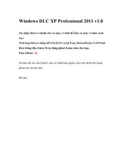 Windows DLC XP Professional 2011 v1.0