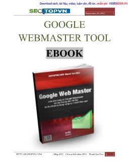 Bạn mới bước vào nghề SEO  -  Đang có vứng mắc về các sử dụng google webmaster tool