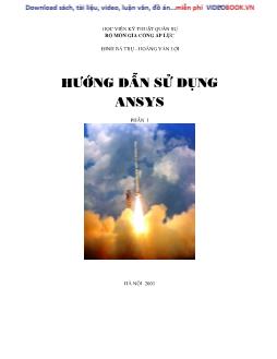 Hướng dẫn sử dụng ansys phần 1