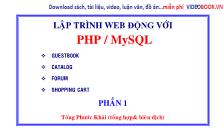Lập trình web động với php/mysql