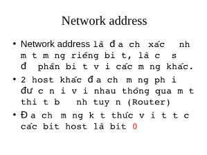 Network address