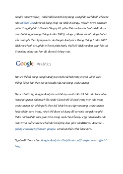 Nghiên cứu về googleanalytics