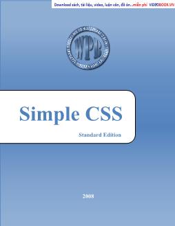 Simple css standard edition