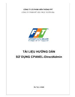 Tài liệu hướng dẫn sử dụng cpanel - Directadmin