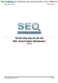 Tài liệu tổng hợp các bài viết SEO - Search Engine Optimization (căn bản)