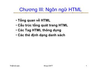 Tổng quan về HTML