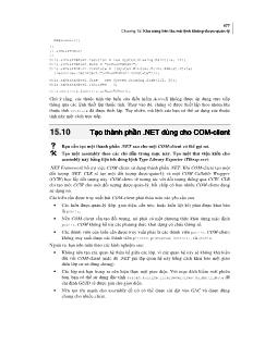 Các giải pháp lập trình C# phần 10