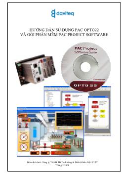 Hướng dẫn sử dụng pac opto 22 và gói phần mềm pac project software