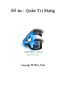 Đề án 4G công nghệ truyền thông không dây thế hệ thứ tư