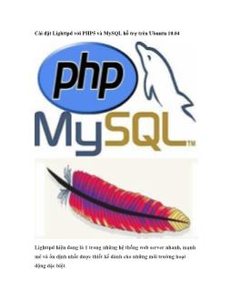 Hướng dẫn cài đặt Lighttpd với PHP5 và MySQL hỗ trợ trên Ubuntu 10.04