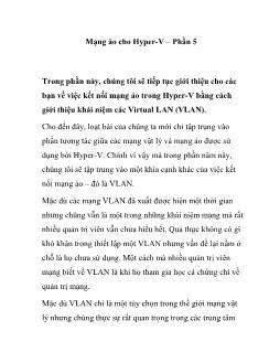 Mạng ảo cho Hyper