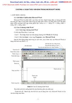 Soạn thảo văn bản trong Microsoft Word 2003