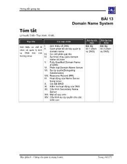 Tài liệu Hướng dẫn giảng dạy hệ điều hành Linux: Domain Name System